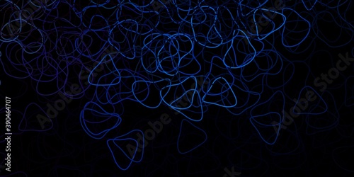 Dark blue, yellow vector template with abstract forms.