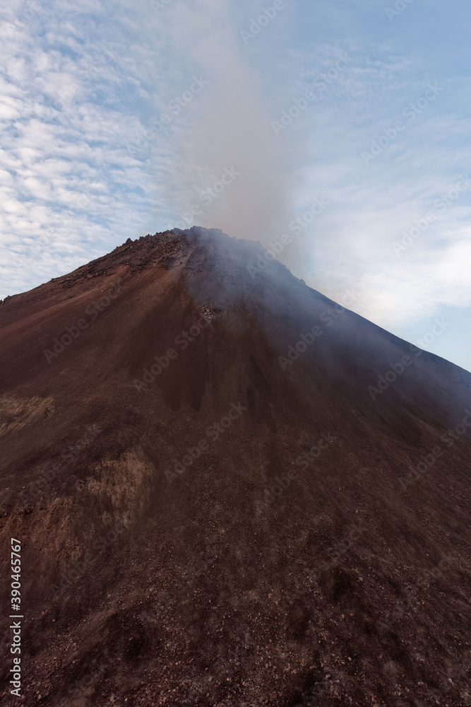 Soputan Volcano in Sulawesi Island, Indonesia