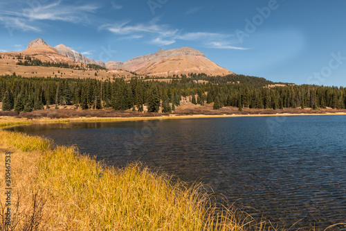 Little Molas Lake With Grand Turk Peak, Weminuche Wilderness Area, Colorado, USA photo