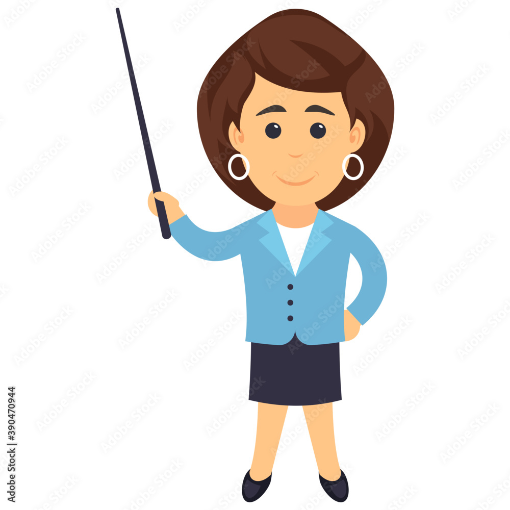 Business woman presenting with a pointed stick during meeting
Business woman presenting with a pointed stick during meeting