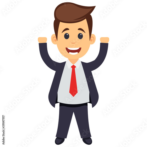 
A person involved in business, businessman 
