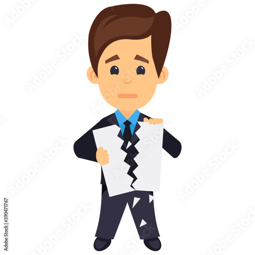 
A character cartoon designed to represent official class

