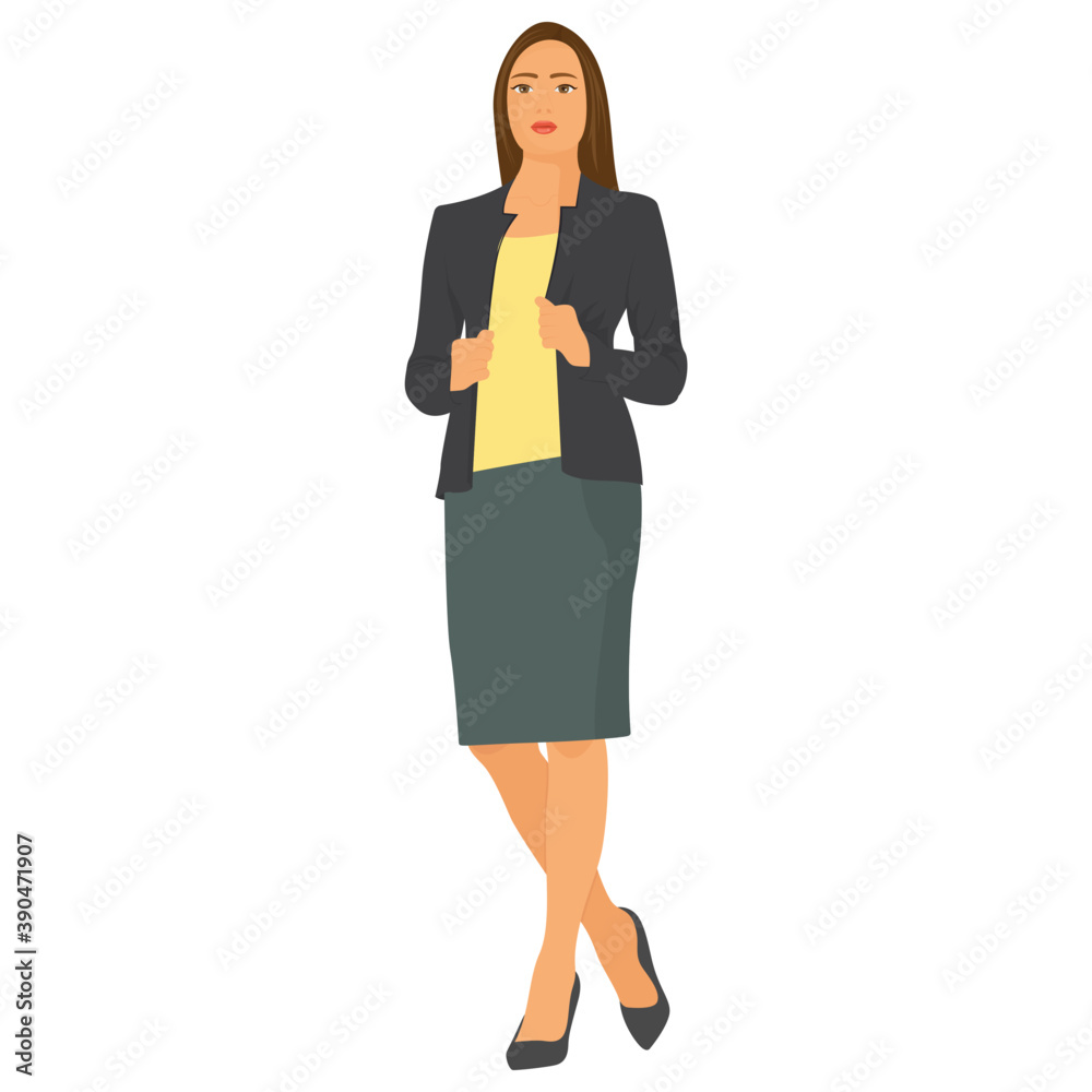 Smiling female business leader posing
Smiling female business leader posing