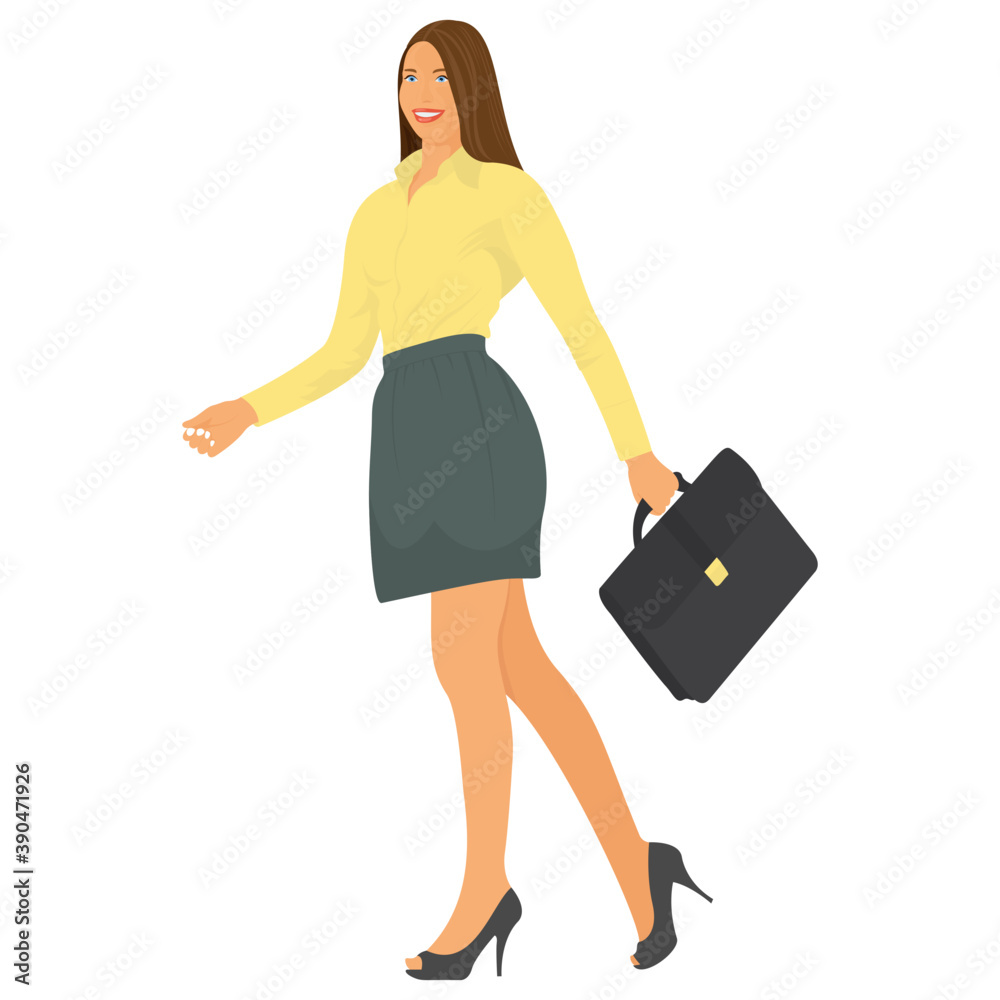 Smiling female business leader posing
Smiling female business leader posing