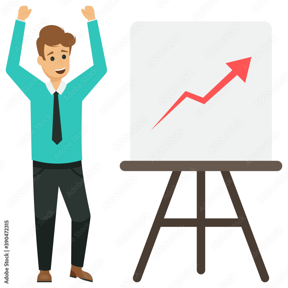Presentation, flat icon female business analyst, professional data scientist
Presentation, flat icon female business analyst, professional data scientist