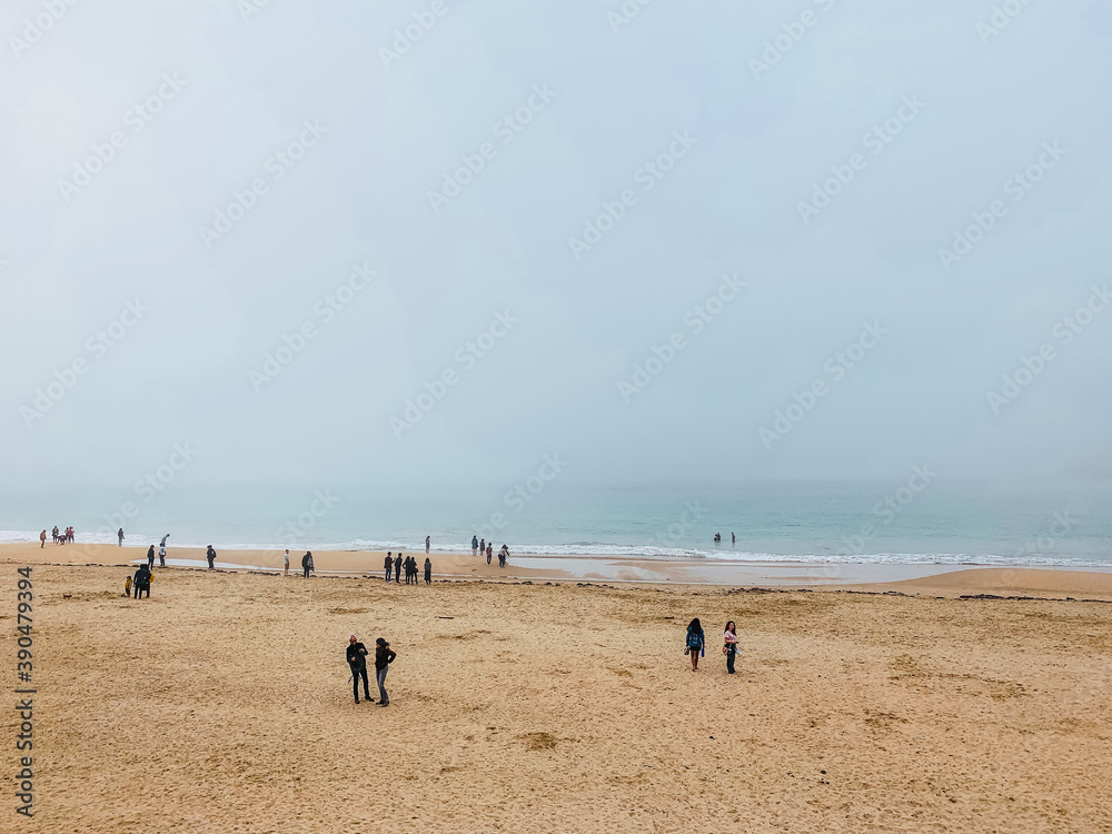 Misty day at the beach