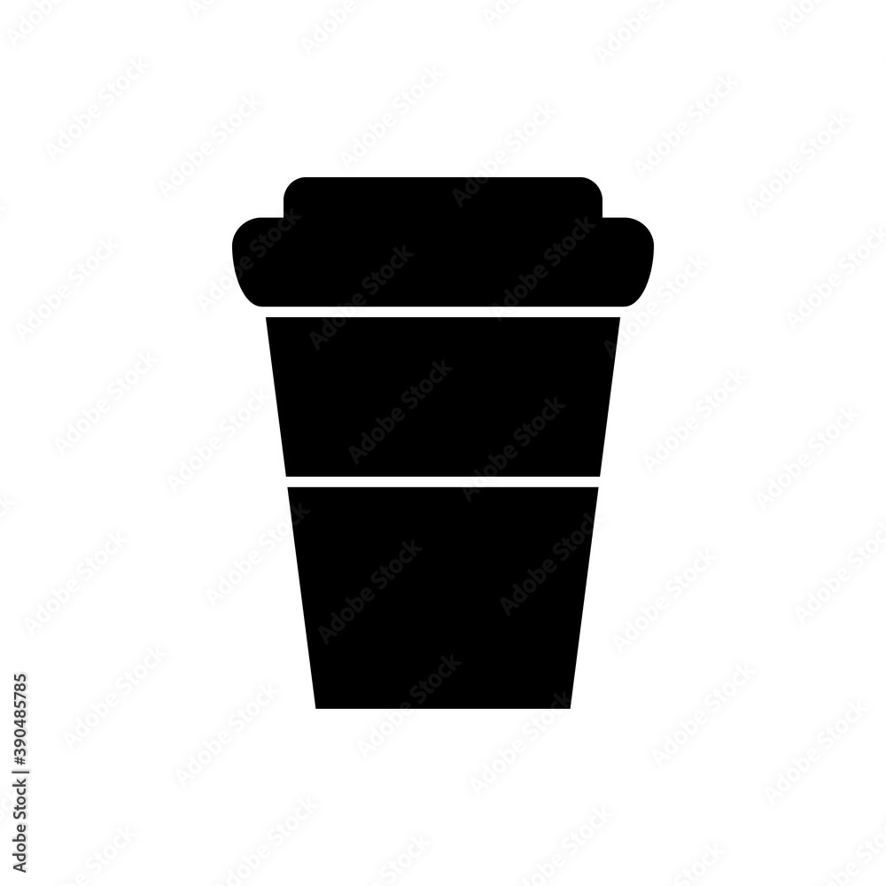 Coffee cup icon on white background. Vector illustration. Coffee cup icon on white background. Vector illustration.