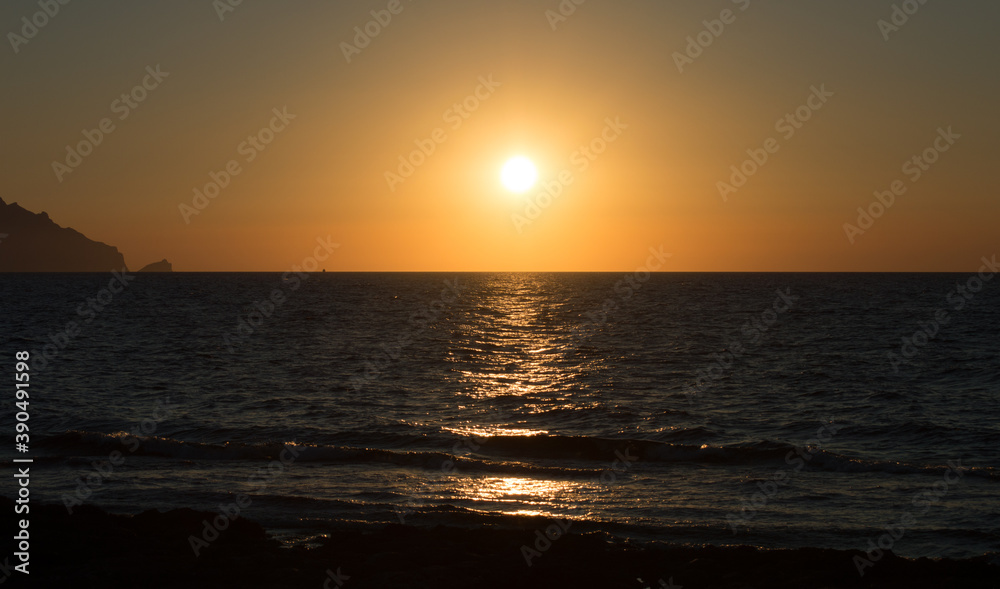 Nice sunset colors at Cala Pozzo, in the west part of Favignana one of the Egadi island of Sicily Nice sunset colors at Cala Pozzo, in the west part of Favignana one of the Egadi island of Sicily