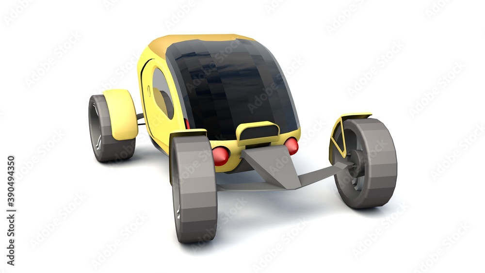 3d illustration of Concept vehicle 3d illustration of Concept vehicle