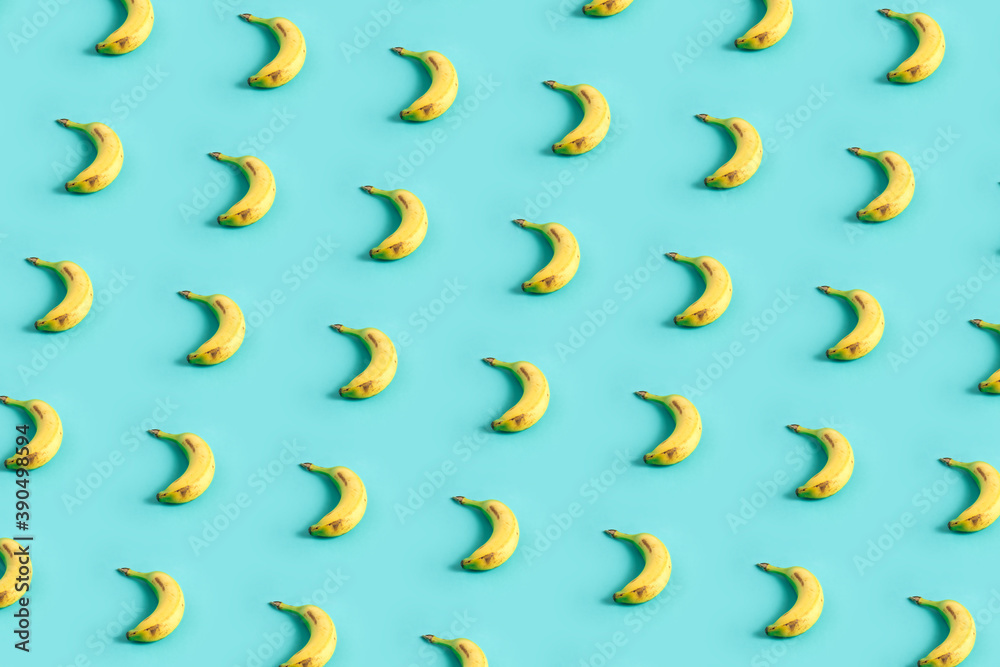 bananas pattern on a blue background bananas pattern on a blue background
