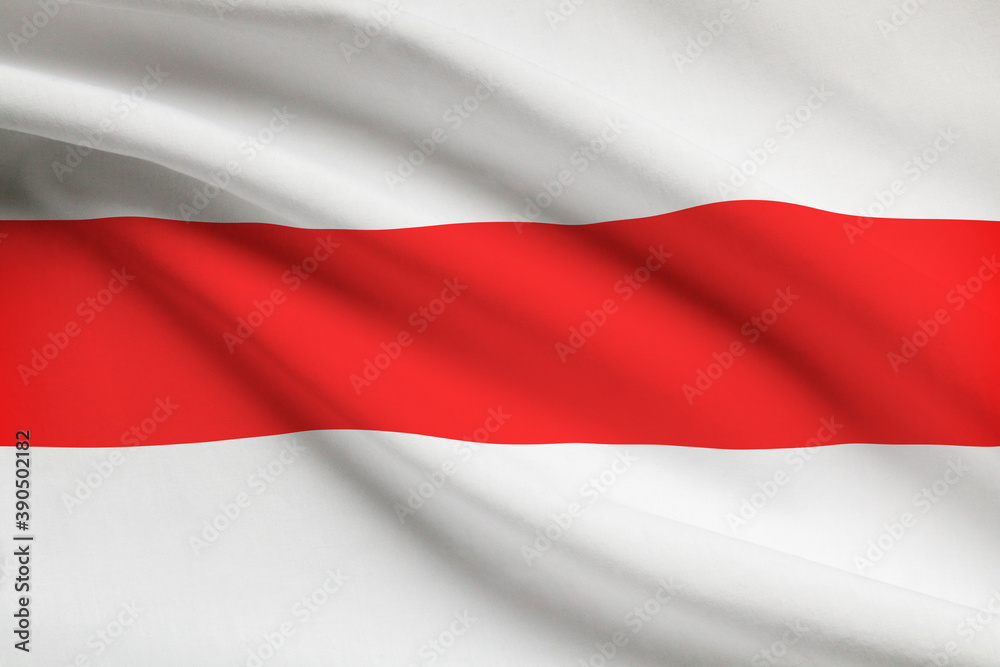 Series of ruffled flags - Belarus Series of ruffled flags - Belarus