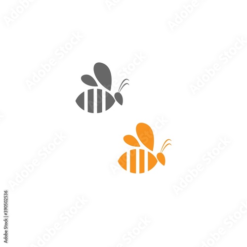 Bee logo icon creative design