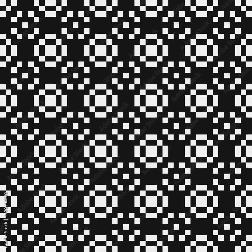 Fototapeta premium Abstract Cross Pattern Dots Logo generative computational art illustration