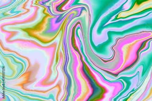 Liquid Abstract Fluid vibrant paint colors marbeling swirls of colorful paints and inks of iridescent and bright artistic background wallpaper or poster 