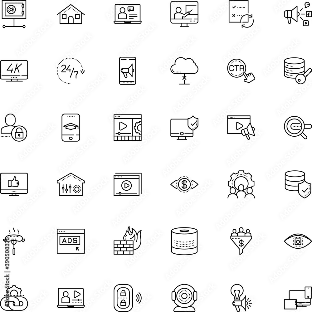 internet vector icon set such as: mark, screencast, eps, creativity, lunch, no, tv, contour, network safe box, ppc, vision, face, linear, server, focus, closed, countdown, science, comment, hyperlink internet vector icon set such as: mark, screencast, eps, creativity, lunch, no, tv, contour, network safe box, ppc, vision, face, linear, server, focus, closed, countdown, science, comment, hyperlink