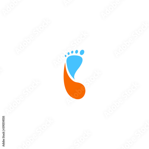 logo icon templet soles of the feet vector