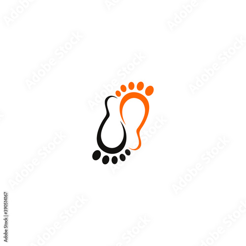 logo icon templet soles of the feet vector