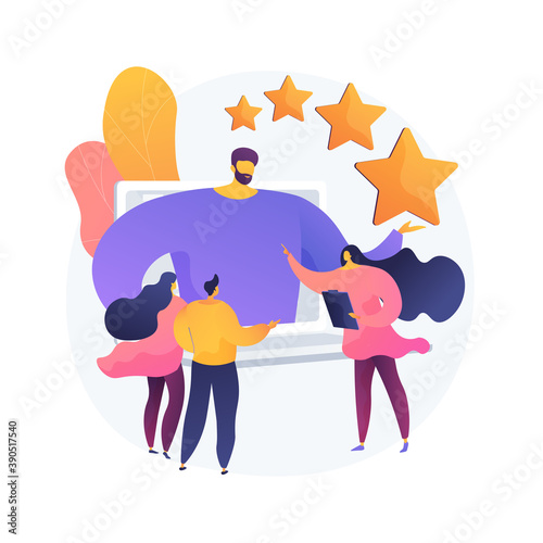 Identity branding coach. Self improvement course, personality reputation, boosting self esteem. Online mentorship webinar on personal positioning. Vector isolated concept metaphor illustration