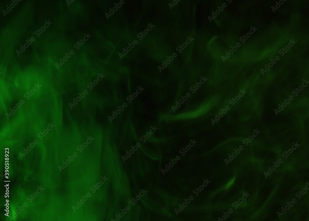 Green smoke abstract