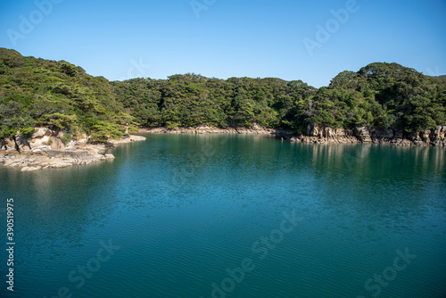 Scenery of Kujukushima(99 islands) in Sasebo City on a sunny day photo