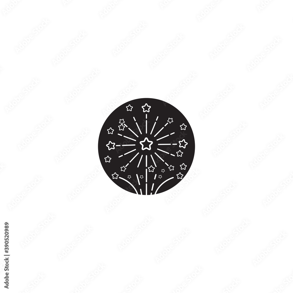 Fireworks Logo Template vector symbol Fireworks Logo Template vector symbol