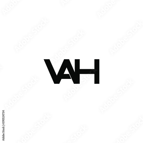 Free Download vah letter original monogram logo design - GFXLoad