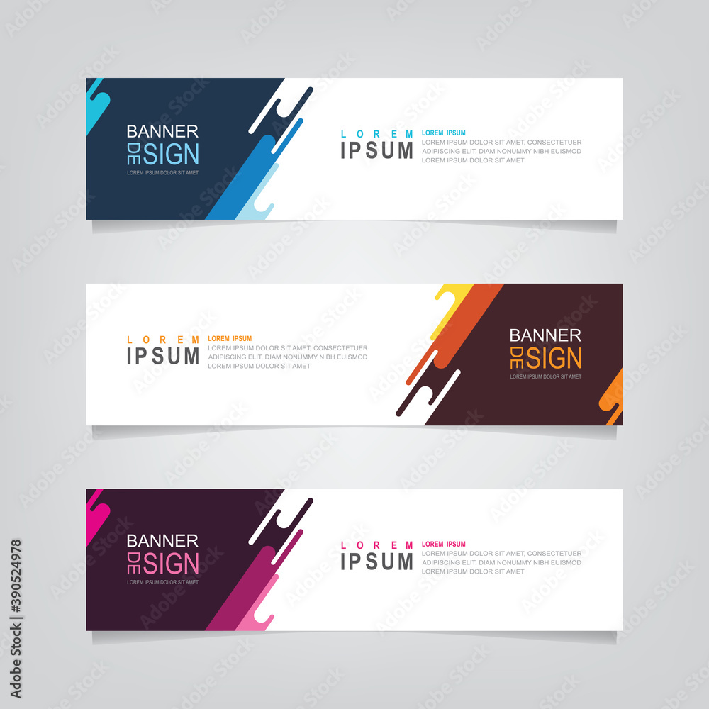 Vector abstract design web banner template. Web Design Elements Vector abstract design web banner template. Web Design Elements