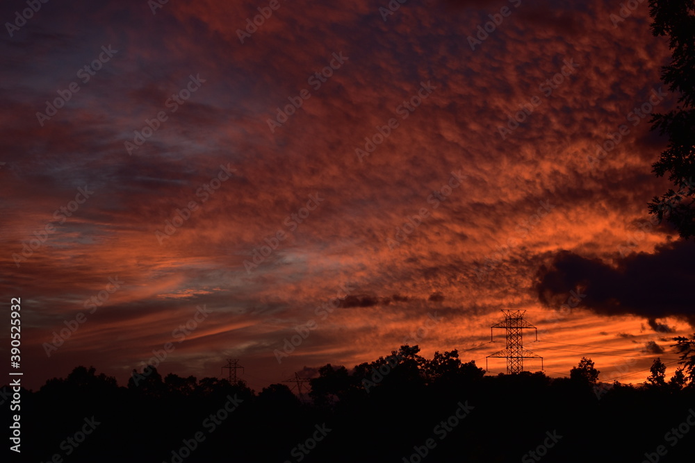 fire in the sky