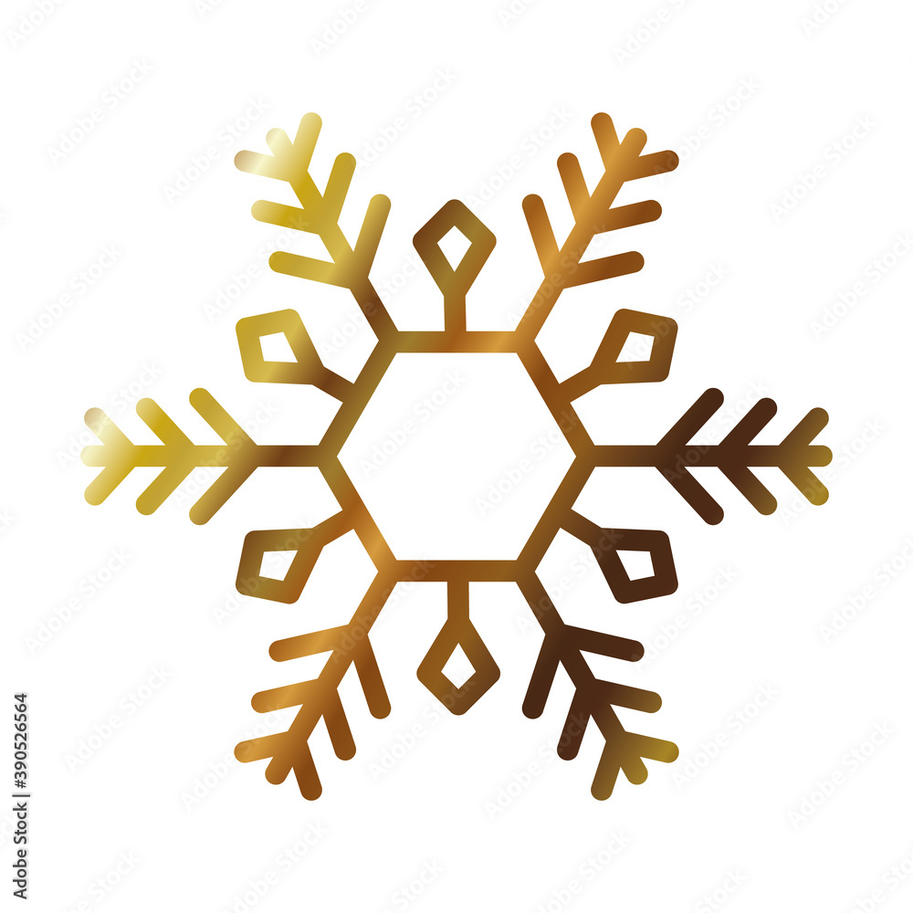 winter snowflake icon over white background, gradient style winter snowflake icon over white background, gradient style