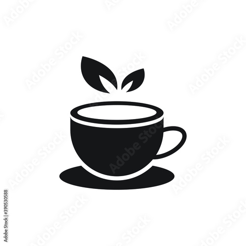 Tea cup icon design isolated on white background