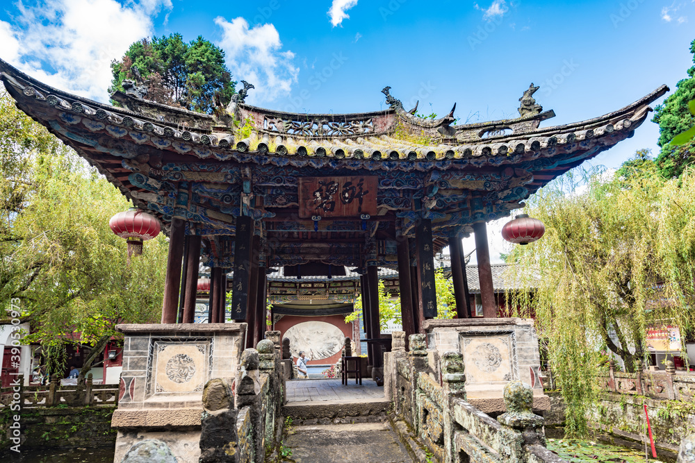 Wenlong Pavilion in Wenchang Palace, Weibao Mountain, Dali, Yunnan, China Wenlong Pavilion in Wenchang Palace, Weibao Mountain, Dali, Yunnan, China