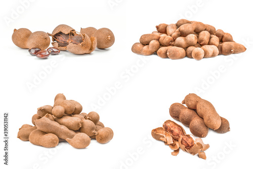 Set of Tamarindo isolated on a white background photo