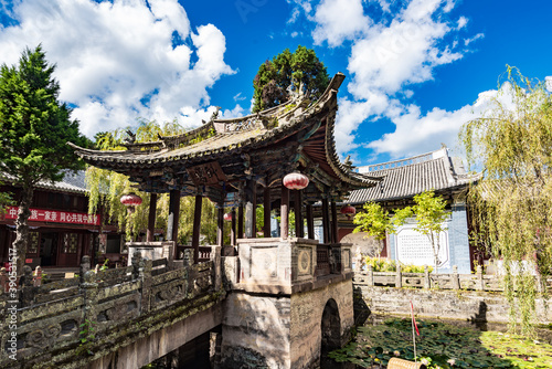 Wenlong Pavilion in Wenchang Palace, Weibao Mountain, Dali, Yunnan, China photo