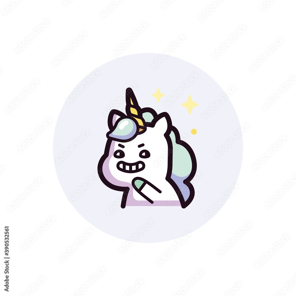 unicorn icon template vector unicorn icon template vector