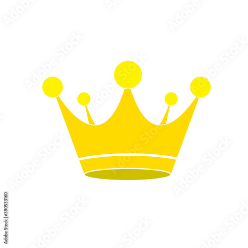 royal crown of gold. Isolated on white background.