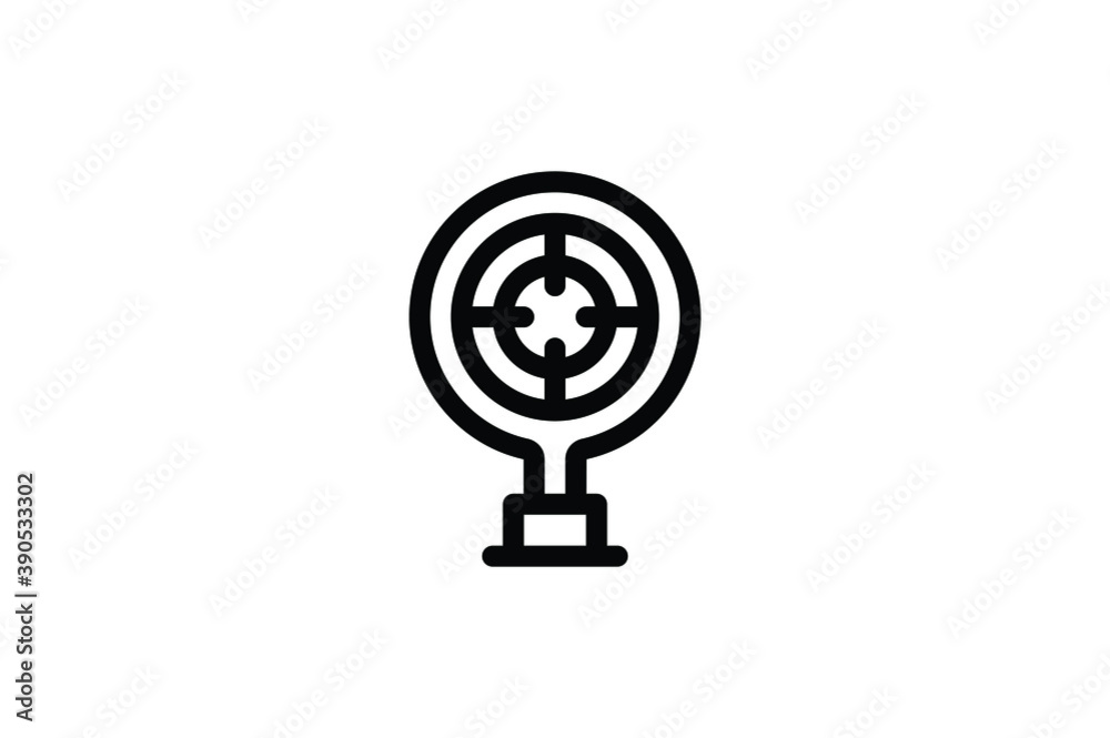 Playground Outline Icon - Shooting