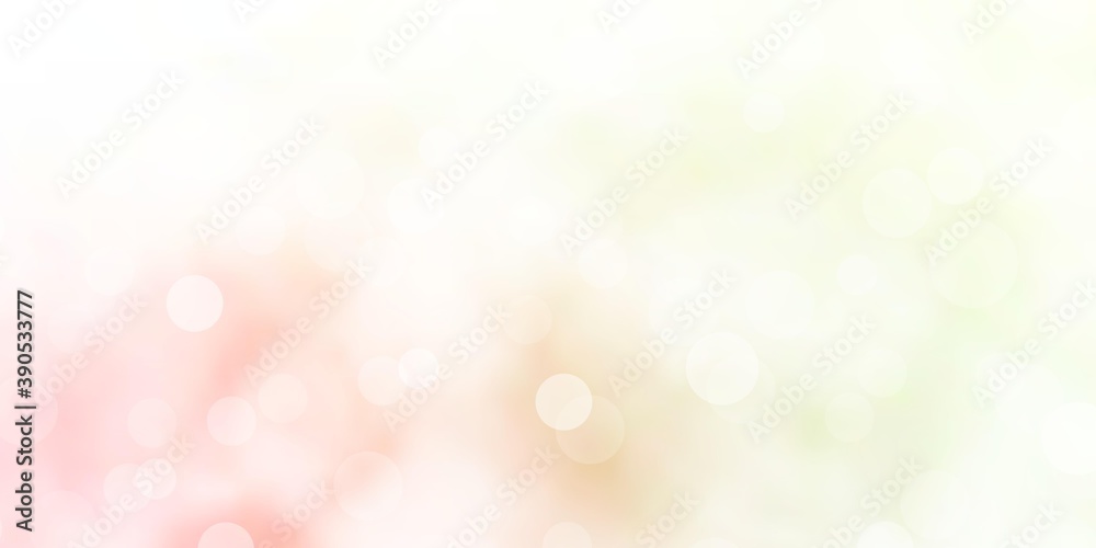 Light Pink, Green vector background with bubbles. Light Pink, Green vector background with bubbles.