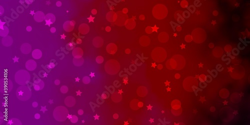 Wallpaper Mural Light Pink, Yellow vector texture with circles, stars. Torontodigital.ca