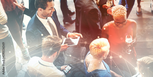 Photography Diverse business people at an office party