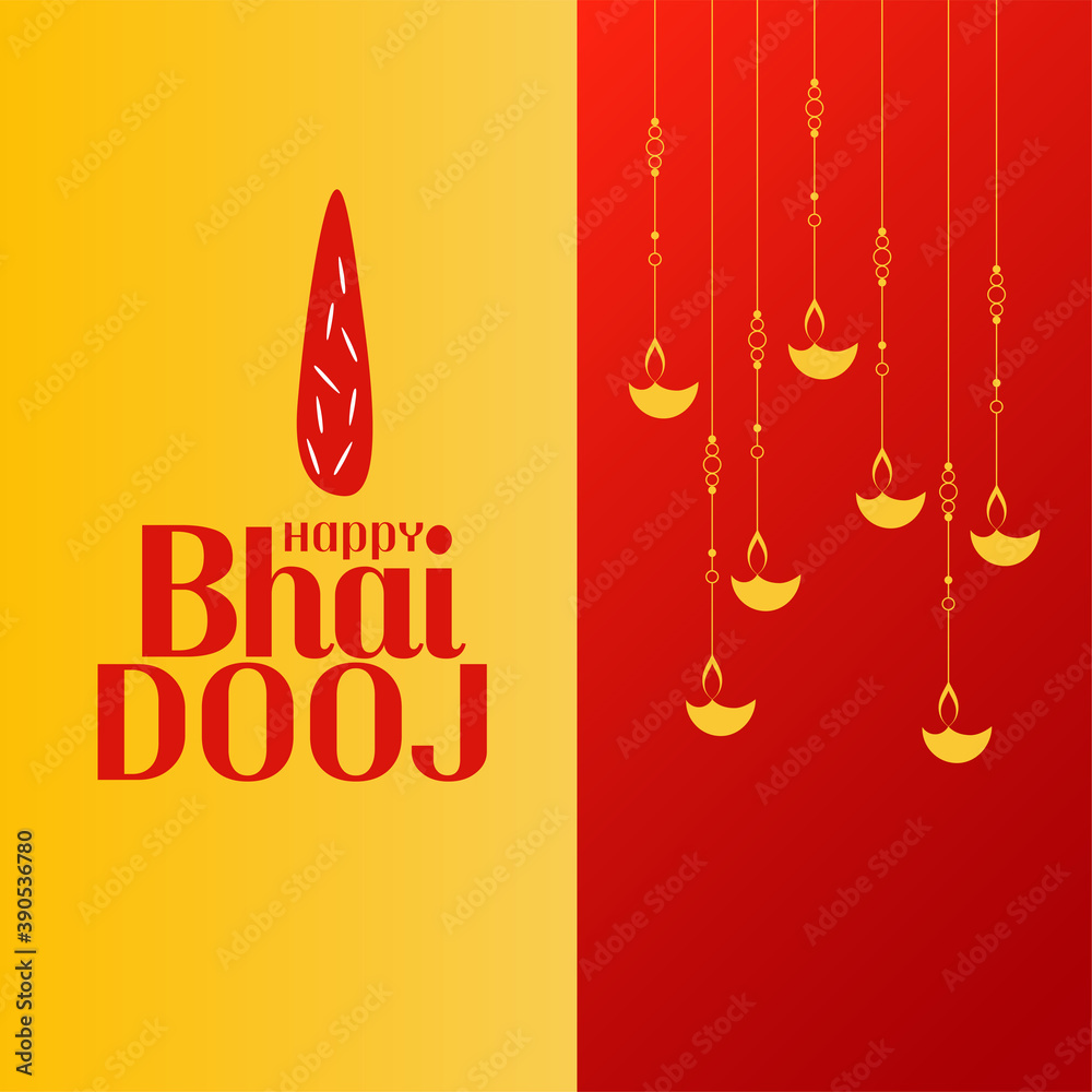 Naklejka premium Traditional happy bhai dooj indian festival background