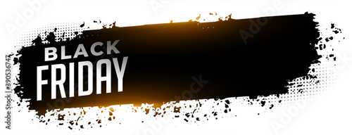 Abstract black friday sale web banner template