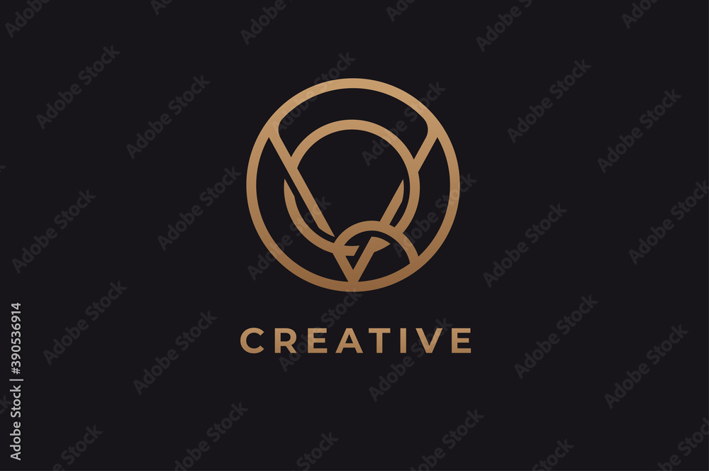 Abstract initial letter Q and V logo,usable for branding and business logos, Flat Logo Design Template, vector illustration Abstract initial letter Q and V logo,usable for branding and business logos, Flat Logo Design Template, vector illustration