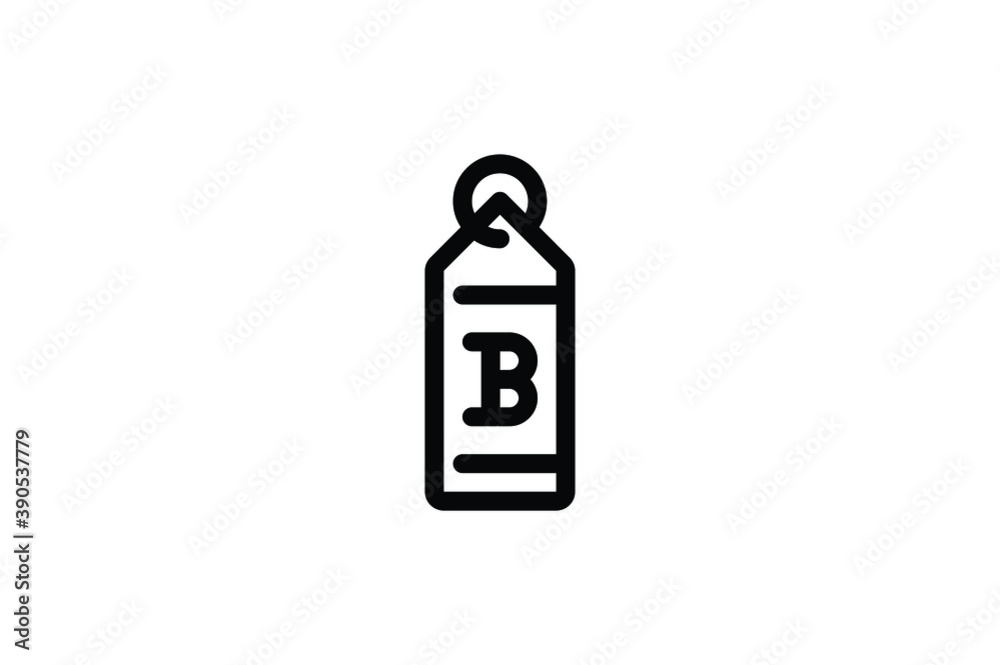 Bitcoin Outline Icon - Bitcoin Label Bitcoin Outline Icon - Bitcoin Label