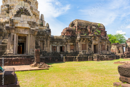 View of Prasat Phanom Wan Historical Park, Nakhon ratchasima, Thailand.