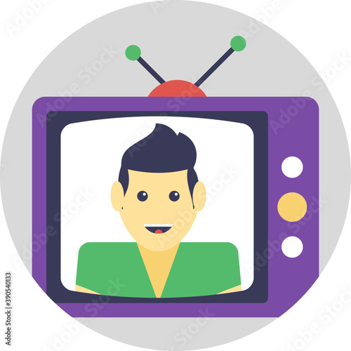 
A retro style tv set with antennas 
