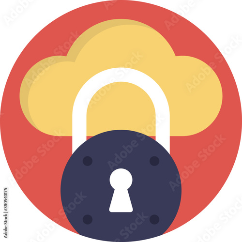 
Cloud and a padlock symbolising cloud computing security
