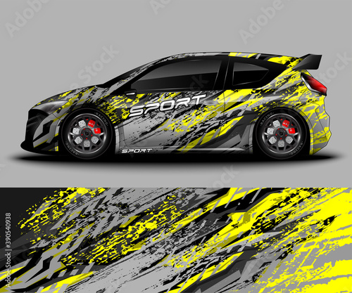 Sport car Wrap design and vehicle livery