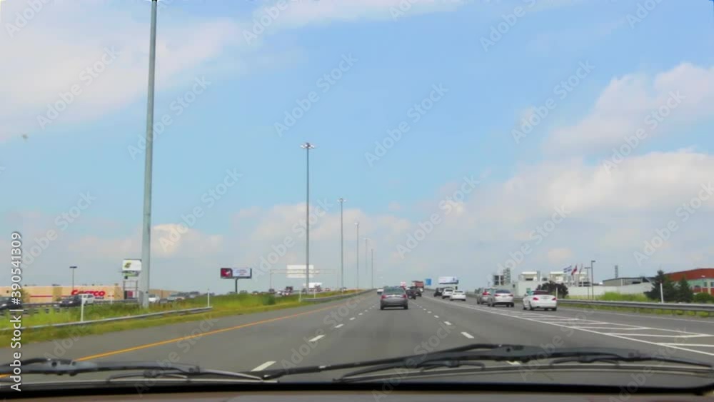 Traveling across Canada in flat land Traveling across Canada in flat land