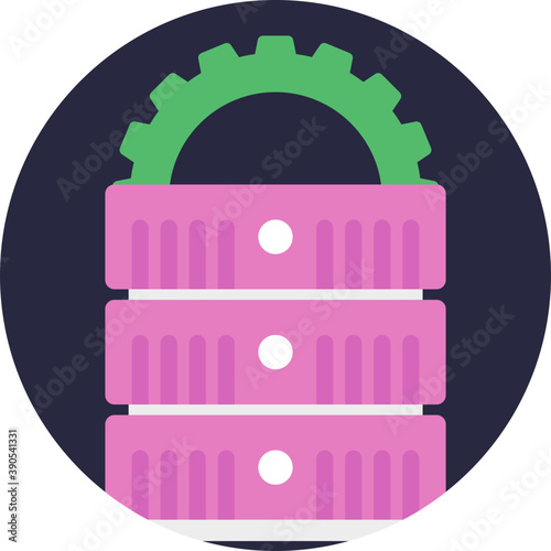
Server database with cog, server configuration 
