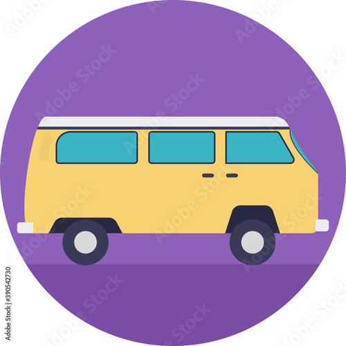 
A road transport bus, school or passenger bus
